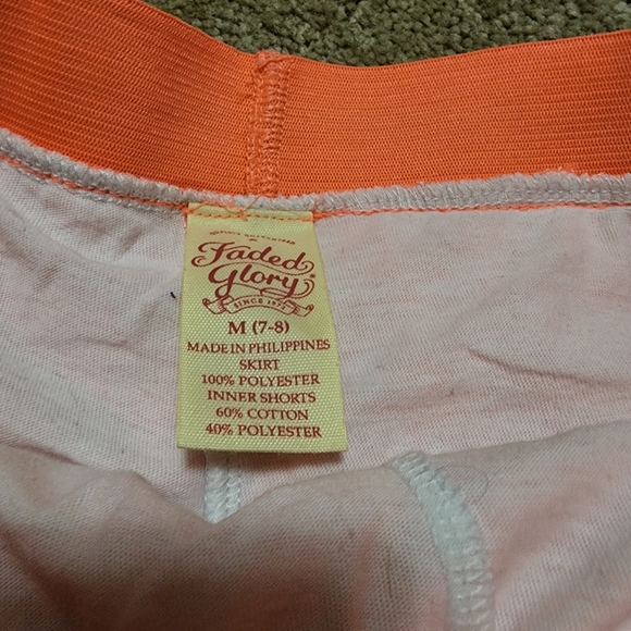 NWOT Orange & Lace Multi-Layered Skirt - Picture 5 of 5